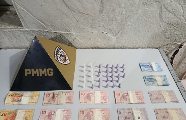 PM apreende 33 pinos de cocaína em Montes Claros