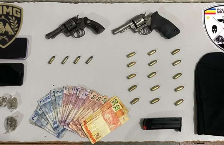 Polícia Militar prende trio suspeito de homicídio e tráfico de drogas em Montes Claros