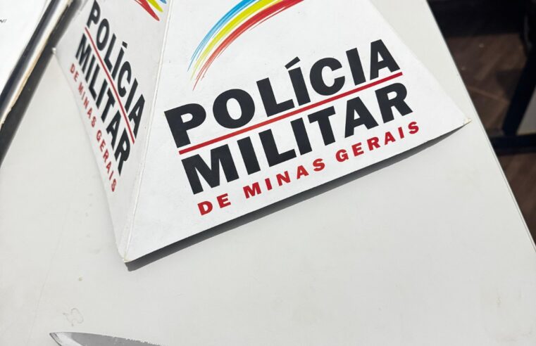 GRÃO MOGOL | Polícia Militar prende suspeito de ameaça, resistência e porte ilegal de arma branca