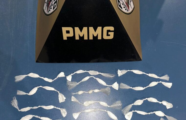 Polícia Militar apreende cocaína e detém menor suspeito de tráfico em Ibiaí