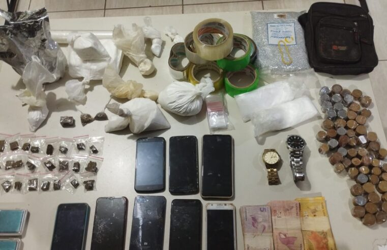 Traficante tenta fuga, mas polícia apreende mais de 2 quilos de drogas em Padre Carvalho
