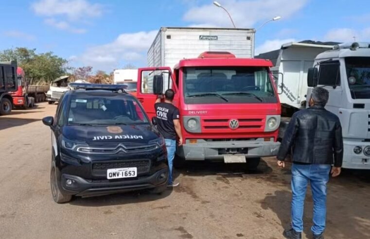 PC recupera caminhão roubado na BR-251 e prende homem por receptação