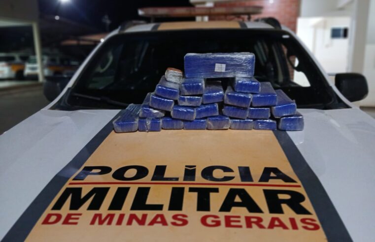 Tráfico de drogas e direção perigosa na LMG-626: dois homens são presos com mais de 20 quilos de maconha em Taiobeiras