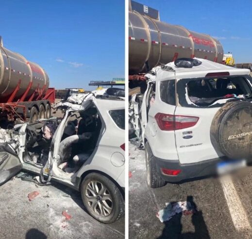 Grave acidente na BR-135 deixa um morto e dois feridos próximo ao trevo de Engenheiro Navarro