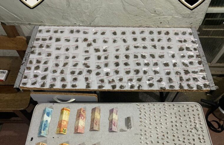 AÇÃO EFETIVA | Polícia Militar apreende grande quantidade de drogas e prende suspeito em Montes Claros