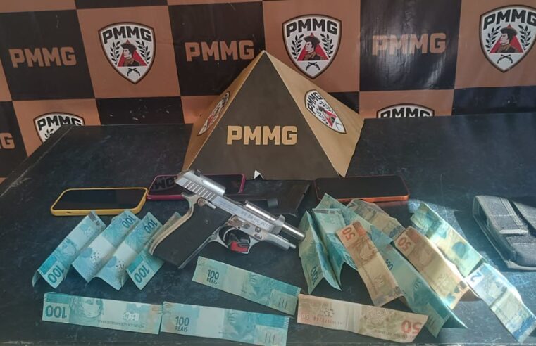 MANGA | Polícia Militar prende suspeitos e apreende arma de fogo e dinheiro durante operação