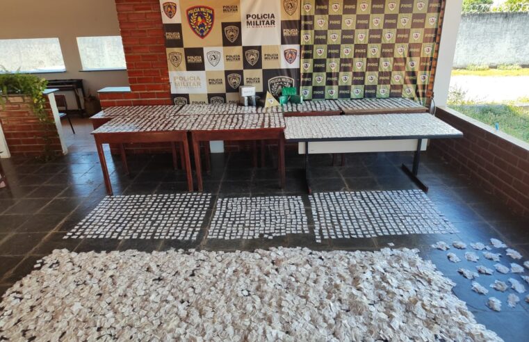 JANUÁRIA | Polícia Militar apreende mais de 10 mil papelotes de drogas durante operação
