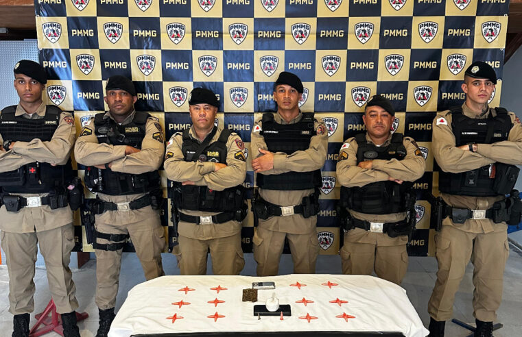 PMMG apreende drogas e prende autor por tráfico em Diamantina