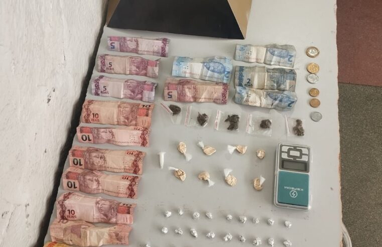 Polícia Militar prende suspeito por tráfico e apreende drogas durante operação em Montes Claros