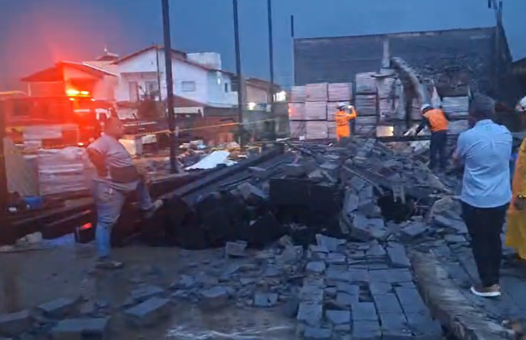 MONTES CLAROS | Chuva intensa provoca alagamentos e desabamento com três feridos