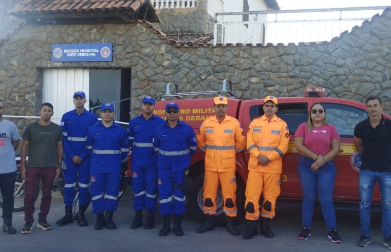 Bombeiros e Prefeitura de Mato Verde iniciam a fase presencial do Curso de Formação da Brigadistas Municipais