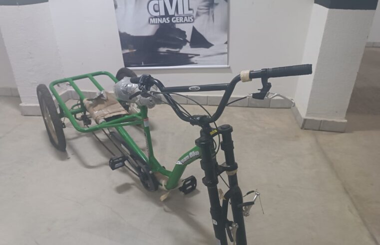 PCMG recupera bicicleta furtada de instituição filantrópica, em Montes Claros