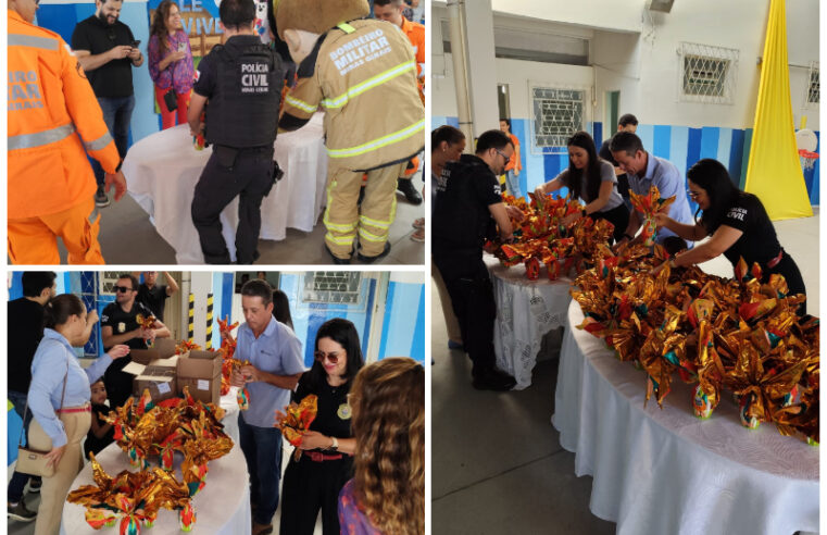 Montes Claros: crianças recebem ovos de Páscoa durante ação solidária