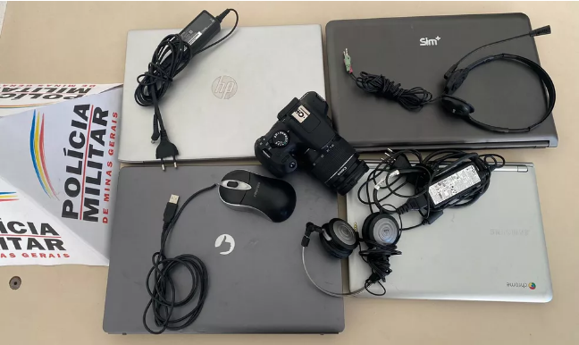 Aparelhos eletrônicos furtados de escola estadual são recuperados pela Polícia