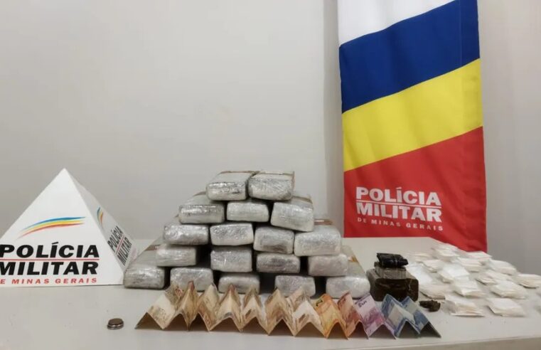 Militares de Minas Novas apreendem 19 barras de maconha e 191 papelotes de cocaína em casa