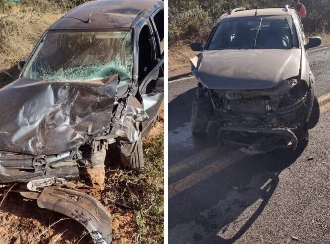 Vítima de acidente entre carro e caminhonete na AMG-1305 em Patis morre no hospital