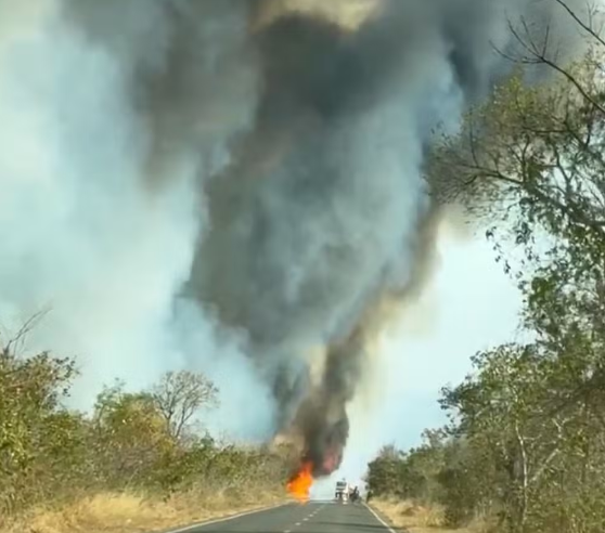 Incêndio de grandes proporções atinge 300 hectares de vegetação em Varzelândia