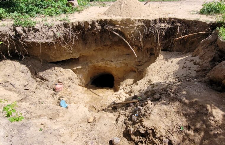 Homem fica soterrado durante escavação de terreno em Janaúba