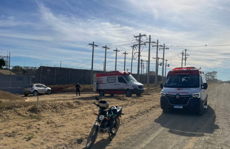 SAMU socorre vítimas de acidente em Manga