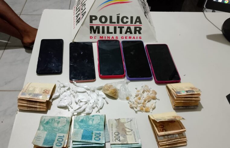 PM prende indivíduo por tráfico ilícito de drogas e corrupção de menores em Francisco Dumont