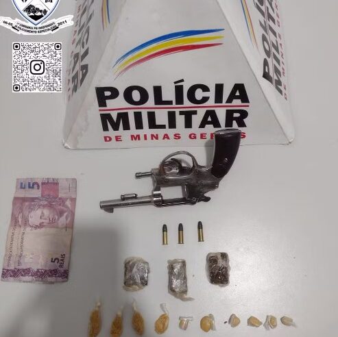 Mulher é presa com drogas e arma após denúncia de tráfico em Montes Claros