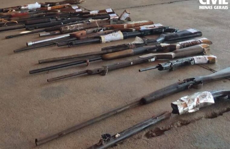 Polícia Civil encaminha 51 armas para destruição em Buritizeiro