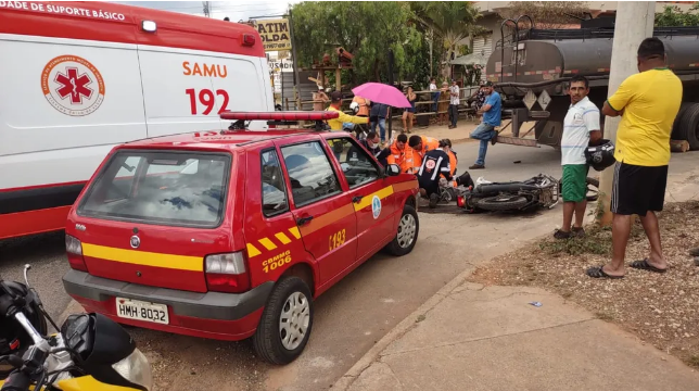 Em Bocaiuva, motociclista é atropelado e sofre parada cardiorrespiratória