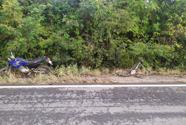 MG-122 | Ciclista morre em acidente em Capitão Enéas