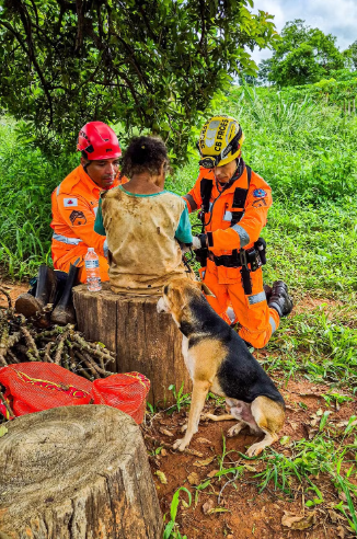 Idosa desaparecida é encontrada em Januária sendo protegida por cão de estimação