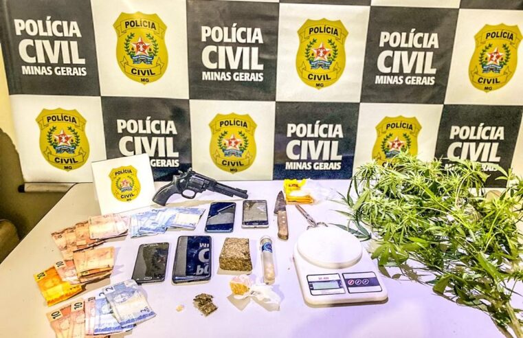 Polícia Civil de Minas Gerais prende suspeito por envolvimento com o tráfico de drogas