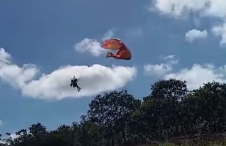 Paraquedista cai às margens da rodovia BR-135