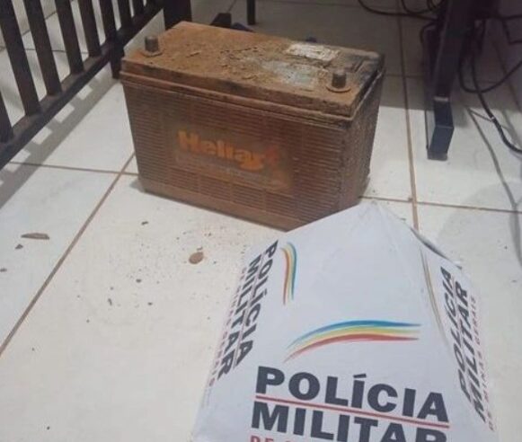 Polícia Militar prende homem que roubou bateria de caminhão, em Unaí