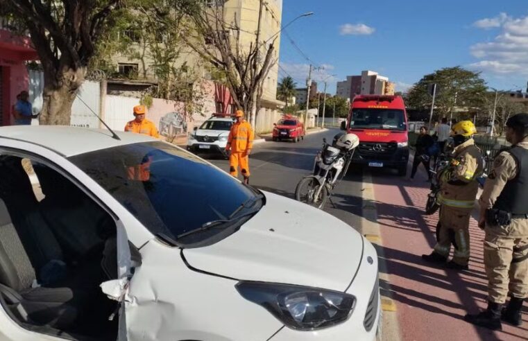 Acidente em Montes Claros deixa duas pessoas feridas