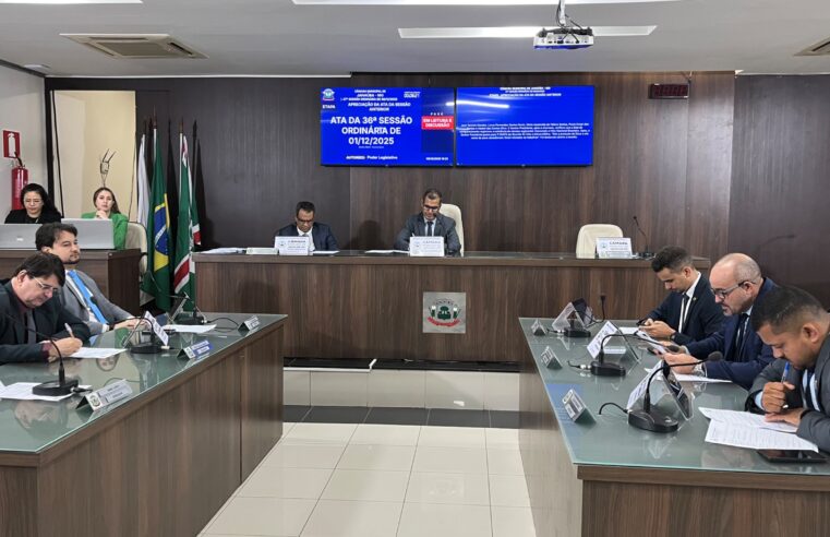 Câmara de Janaúba realiza 37ª Sessão Ordinária com apresentação de projetos e apreciação de matérias de interesse da população