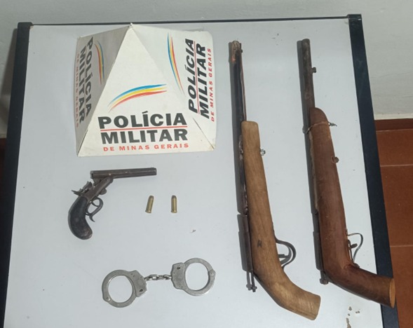 ÁGUA BOA  | PMMG prende autor por violência doméstica e apreende armas de fogo