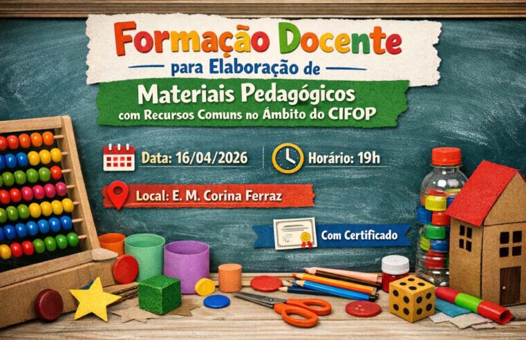 ALMENARA | Campus da Unimontes promove capacitação sobre elaboração de materiais pedagógicos com recursos acessíveis