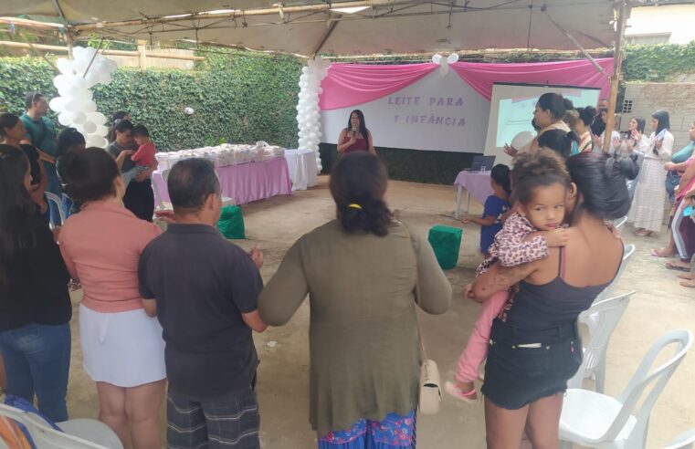 Rubelita realiza primeira ação do Programa Leite da Primeira Infância com grande participação popular