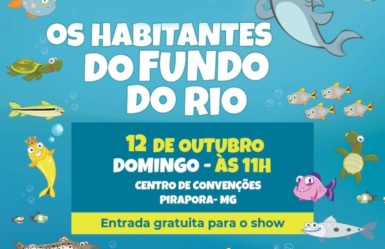 Pirapora celebra o Dia das Crianças com o espetáculo infantil “Os Habitantes do Fundo do Rio”