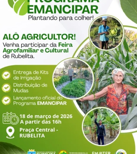 Prefeitura de Rubelita promove Feira Agrofamiliar e Cultural com incentivo à produção rural e lançamento de programa agrícola