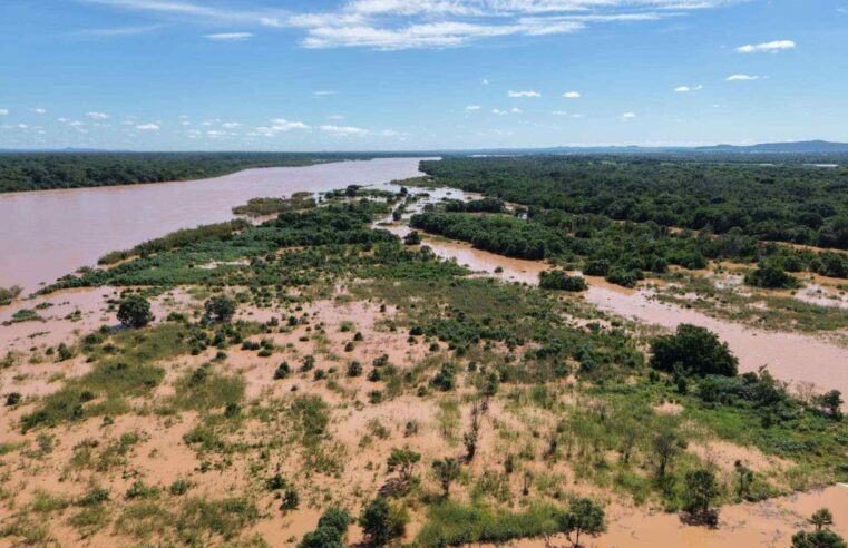 Chuvas causam inundação no Rio São Francisco em Minas