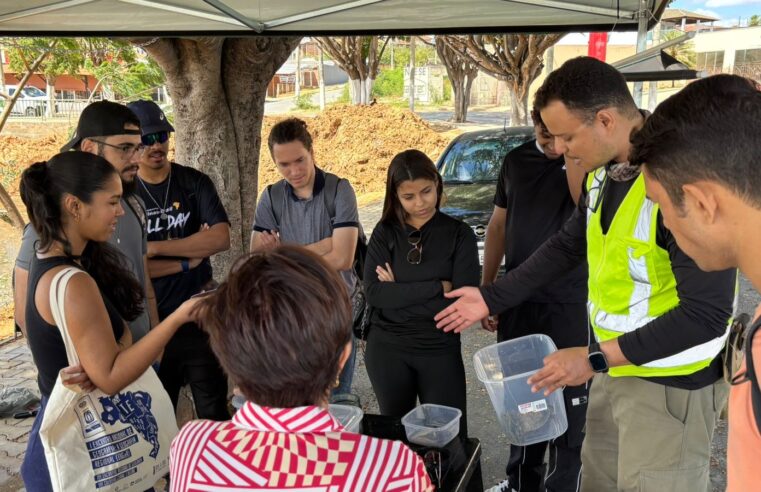 Acadêmicos da Unimontes realizam visita técnica à obra de revitalização da Lagoa do Interlagos em Montes Claros