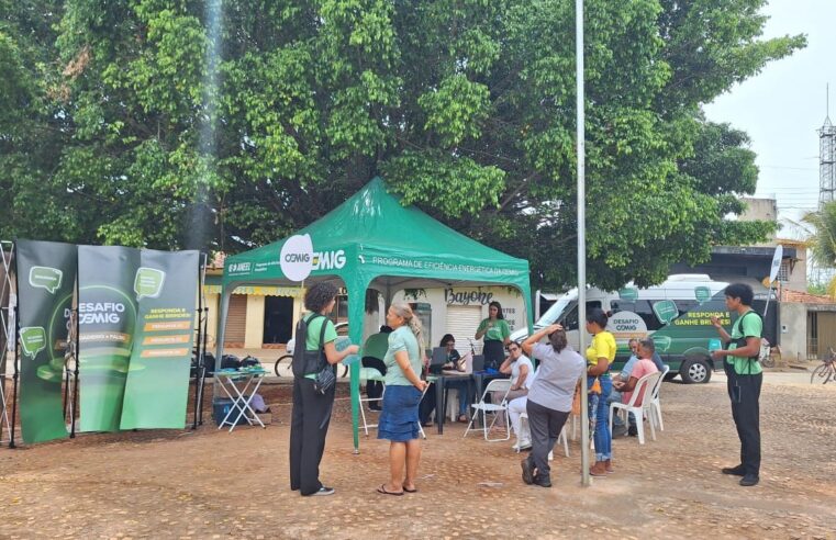 Cemig leva atendimento itinerante à população com o “Cemig na Praça” em Riacho dos Machados