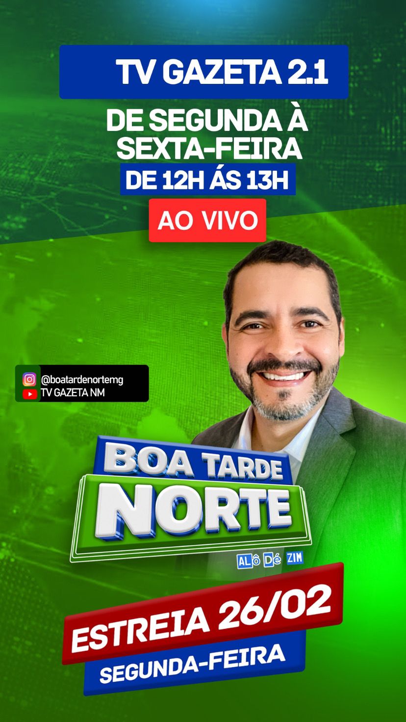 Boa Tarde Norte: Nova estreia na TV Gazeta Norte Mineira 2.1