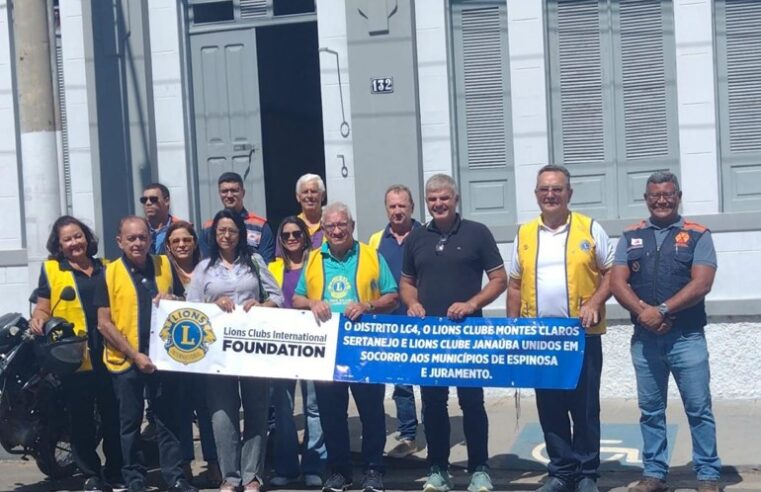 Lions Sertanejo presta homenagem à Defesa Civil do Norte de