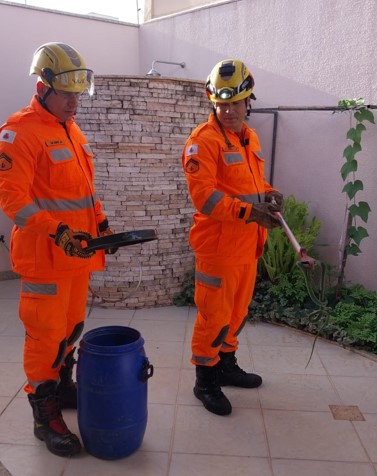 Bombeiros capturam animal silvestre no perímetro urbano, em Montes Claros