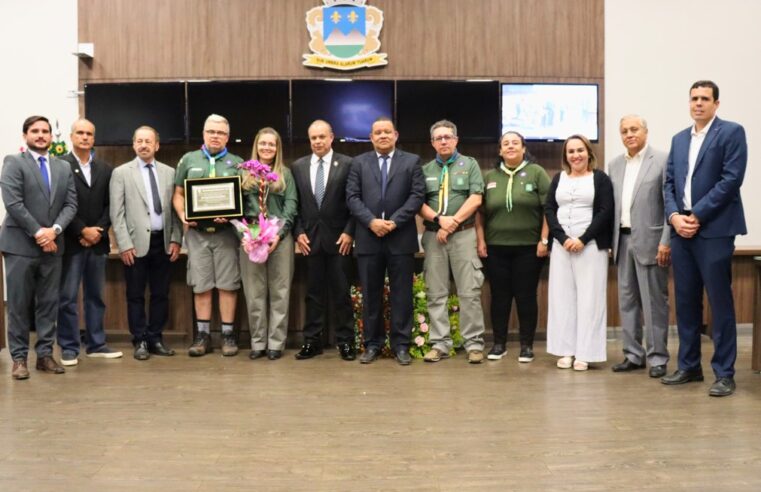 Câmara homenageia 170º Grupo Escoteiro Darcy Ribeiro pelos 10 anos de fundação
