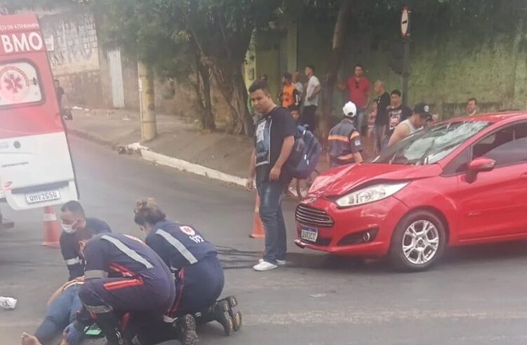 Mulher fica ferida em acidente na Vila Guilhermina