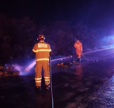 Corpo de Bombeiros Militar atende a ocorrência de colisão entre veículos