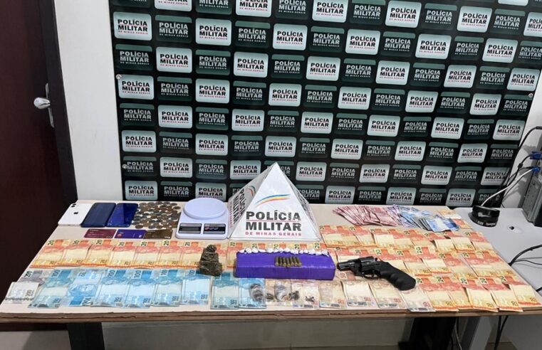 PM prende indivíduos e apreende drogas e arma durante operação