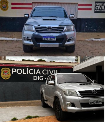 Ação conjunta da PCMG e PCSP resulta na apreensão de veículo adulterado